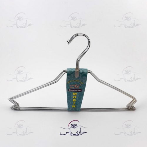 چوب لباسی فلزی مبین (بسته 6 عددی)