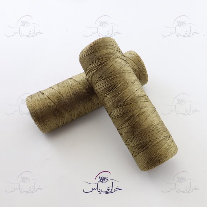 نخ روکار ابریشم گردویی شماره 6 (نخ قلاب بافی)