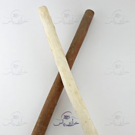 چوب آویز پرده مکرومه کتان 50 سانت در دو مدل پوست کنده شده و ساده