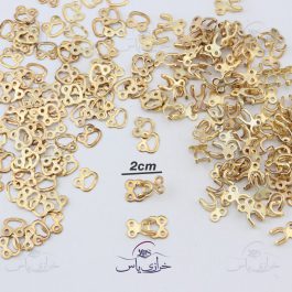 قزن فلزی مدل قورباغه طلایی (بسته حدود 100 عددی)