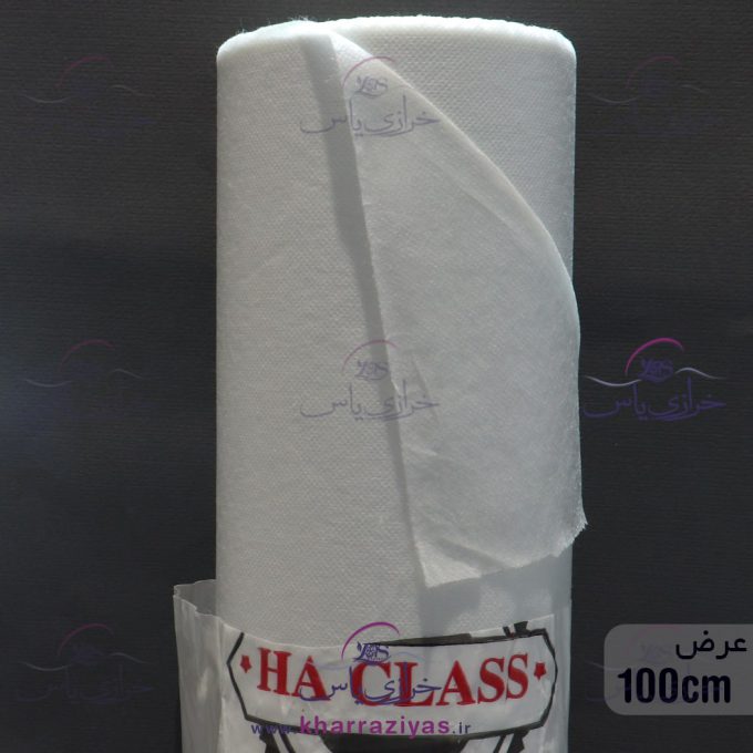 لایه چسب کاغذی هاکلاس عرض 1 متر سفید (طاقه 45 متری)