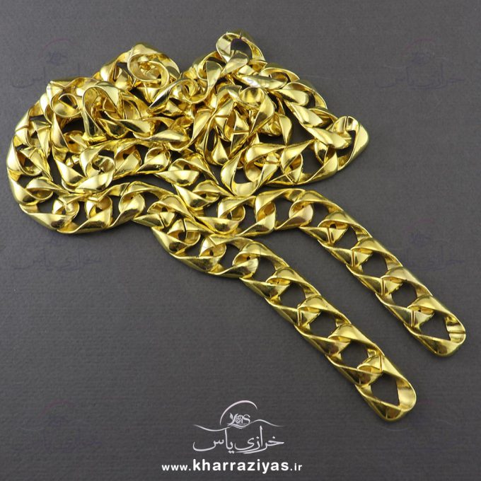 زنجیر پلاستیکی تزئینی طلایی کوچک