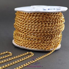 زنجیر دستبند طلایی 62716 ( توپ 40 متری )