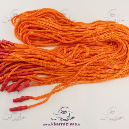 بند هودی نارنجی با سربند قرمز