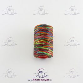 نخ موم زده خارجی مولتی کالر (توپ 100 متری) هفت رنگ