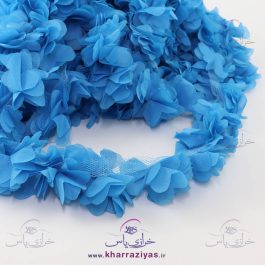 گل پارچه ای متری 5 سانت آبی