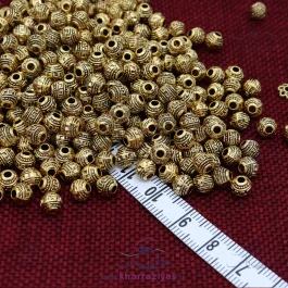 خرجکار ( مهره دستبند ) فلزی طلایی (10 عددی)