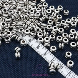خرجکار ( رینگی دستبند ) فلزی نقره ای (10 عددی)