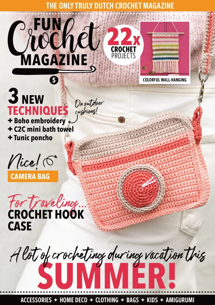 مجله الکترونیکی میل قلاب بافی جذاب Fun Crochet Magazine August 2022