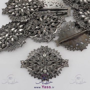 سگک فانتزی مدل گل دودی (بسته 20 عددی)
