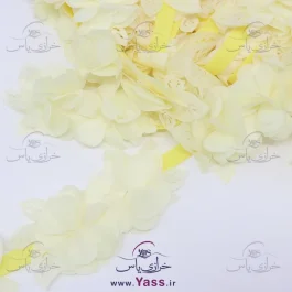نوار گل برگ برجسته متری لیمویی