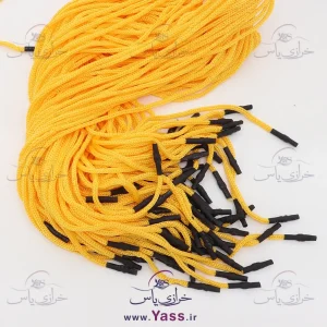 بند هودی زرد با سربند مشکی