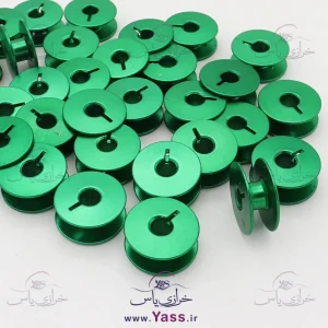 ماسوره آلومینیوم رنگی چرخ صنعتی (راسته دوز) سبز