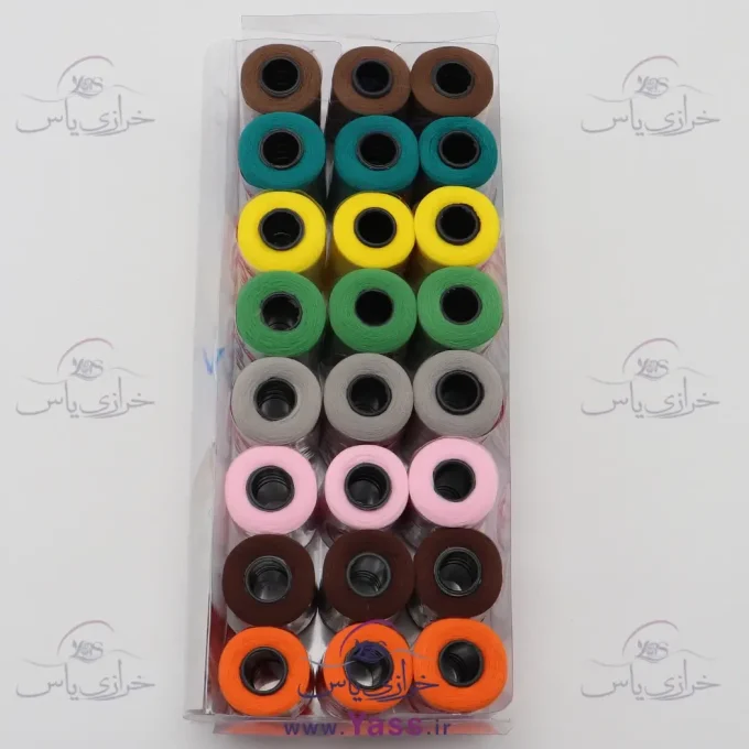 پک کامل نخ سردوز (تراویرا) قرقره ای رنگی دلفین کدهای 1-2-3-4