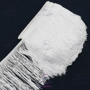 ریشه لباس مجلسی ساده 20 سانت سفید (توپ 10 متری)