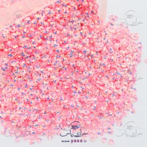 پولک شکوفه رویایی 6 میل صورتی (بسته 250 گرمی)