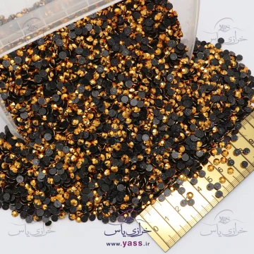 نگین حرارتی رزین طلایی 4 میل (بسته 20 گرمی)