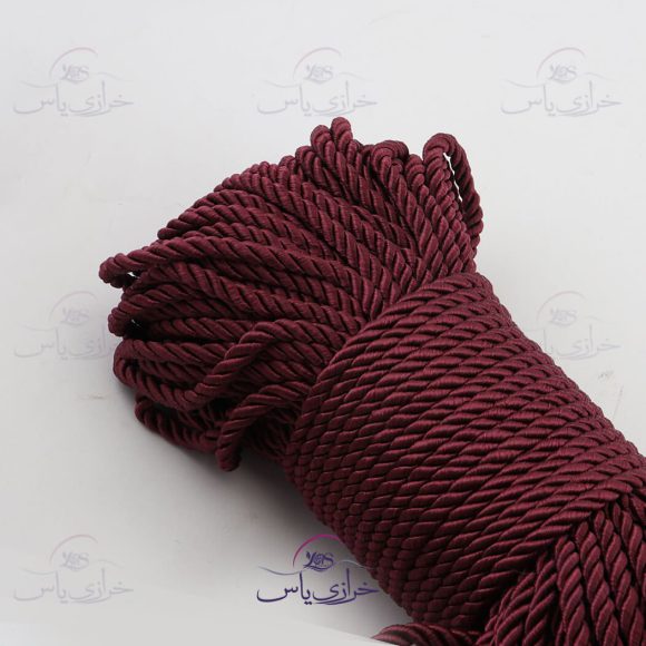 نخ قیطان تابیده ابریشمی زرشکی