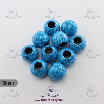 مهره پلاستیکی اسپرت آبی حدود 1/8 سانت (بسته حدود 10 عددی)